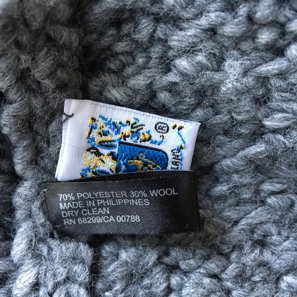 Portolano Gray Chunky Knit Infinity Scarf Snood - Picture 6 of 6